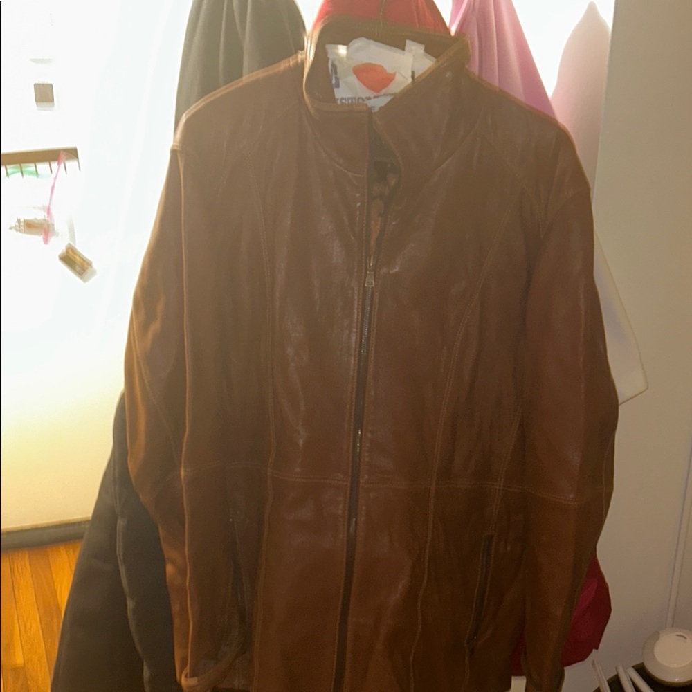 Men's Brown Leather Jacket
